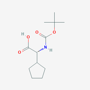 (R)-2-((tert-Butoxycarbonyl)amino)-2-cyclopentylacetic acid
