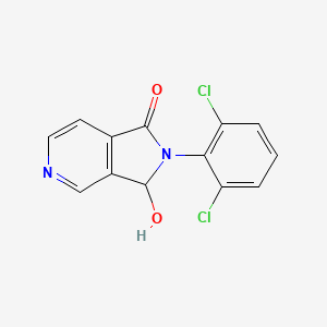 molecular formula C13H8Cl2N2O2 B1145741 2-(2,6-Dichlorophenyl)-2,3-dihydro-3-hydroxypyrrolo[3,4-c]pyridin-1-one CAS No. 1337881-94-3