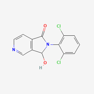 2-(2,6-Dichlorophenyl)-2,3-dihydro-3-hydroxypyrrolo[3,4-c]pyridin-1-one