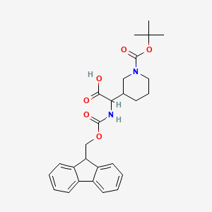 3-[Carboxy-(9H-fluoren-9-ylmethoxycarbonylamino)-methyl]-piperidine-1-carboxylic acid tert-butyl ester