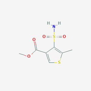 molecular formula C₇H₉NO₄S₂ B1145749 Methyl 5-methyl-4-sulfamoylthiophene-3-carboxylate CAS No. 317815-81-9