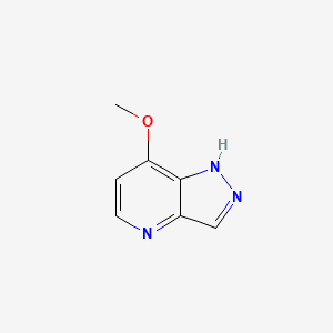 molecular formula C7H7N3O B1145760 7-Methoxy-1H-pyrazolo[4,3-b]pyridine CAS No. 1357945-94-8