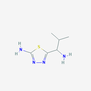5-(1-Amino-2-methylpropyl)-1,3,4-thiadiazol-2-amine