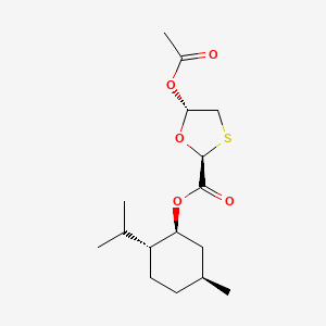 molecular formula C₁₆H₂₆O₅S B1145771 (1S,2R,5S)-2-Isopropyl-5-methylcyclohexyl (2S,5S)-5-acetoxy-1,3-oxathiolane-2-carboxylate CAS No. 147126-68-9