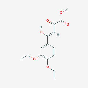 molecular formula C15H18O6 B11457713 methyl (2Z)-4-(3,4-diethoxyphenyl)-2-hydroxy-4-oxobut-2-enoate 