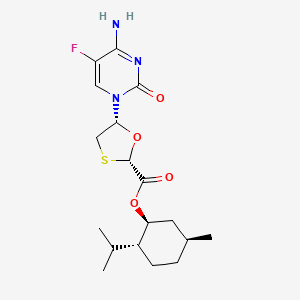 (2S,5R)-(1S,2R,5S)-2-Isopropyl-5-methylcyclohexyl 5-(4-amino-5-fluoro-2-oxopyrimidin-1(2H)-yl)-1,3-oxathiolane-2-carboxylate