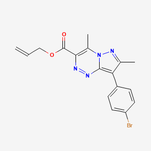 molecular formula C17H15BrN4O2 B11458024 Allyl 8-(4-bromophenyl)-4,7-dimethylpyrazolo[5,1-c][1,2,4]triazine-3-carboxylate 