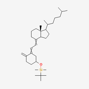 molecular formula C₃₃H₅₈OSi B1145807 tert-butyldimethyl(((S,E)-3-((E)-2-((1R,3aS,7aR)-7a-methyl-1-((R)-6-methylheptan-2-yl)hexahydro-1H-inden-4(2H)-ylidene)ethylidene)-4-methylenecyclohexyl)oxy)silane CAS No. 87649-56-7