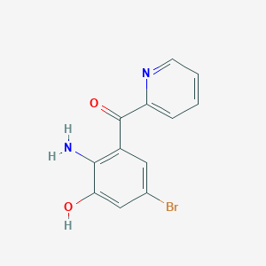 molecular formula C₁₂H₉BrN₂O₂ B1145808 2-(2-Amino-3-hydroxy-5-bromobenzoyl)pyridine CAS No. 40951-53-9