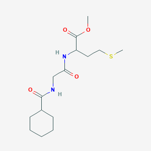 molecular formula C15H26N2O4S B11458231 methyl N-(cyclohexylcarbonyl)glycylmethioninate 