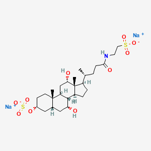 molecular formula C₂₆H₄₃NNa₂O₁₀S₂ B1145829 3-Sulfo-taurocholicAcidDisodiumSalt CAS No. 71781-33-4