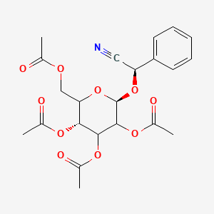 molecular formula C₂₂H₂₅NO₁₀ B1145852 (S)-Prunasin Tetraacetate CAS No. 60981-44-4