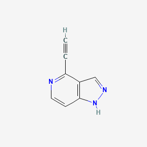 molecular formula C8H5N3 B1145860 4-Ethynyl-1H-pyrazolo[4,3-c]pyridine CAS No. 1374652-14-8