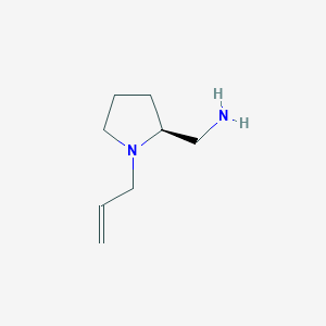 molecular formula C₈H₁₆N₂ B1145873 (S)-(1-Allylpyrrolidin-2-yl)methanamine CAS No. 66411-51-6