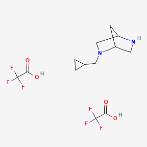 B1145878 (1S,4S)-2-Cyclopropylmethyl-2,5-diaza-bicyclo[2.2.1]heptane di-trifluoroacetic acid CAS No. 1208075-35-7