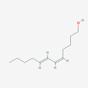 molecular formula C₁₂H₂₂O B1145893 (5Z,7E)-dodeca-5,7-dien-1-ol CAS No. 73416-71-4