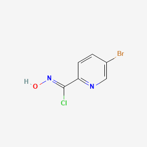 molecular formula C₆H₄BrClN₂O B1145898 5-Bromo-N-hydroxypicolinimidoyl chloride CAS No. 702680-55-5