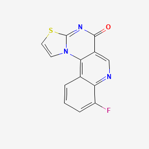 molecular formula C13H6FN3OS B11459118 8-Fluoro-3-thia-4,7,11c-triaza-cyclopenta[c]phenanthren-5-one 