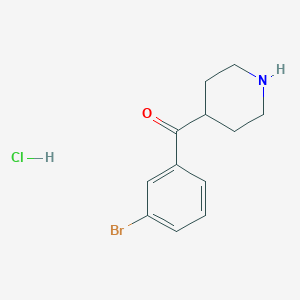 (3-Bromophenyl)-4-piperidinyl-methanone HCl
