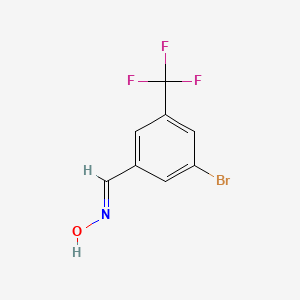 molecular formula C₈H₅BrF₃NO B1145925 3-Bromo-5-trifluoromethylbenzaldehyde oxime CAS No. 876132-77-3