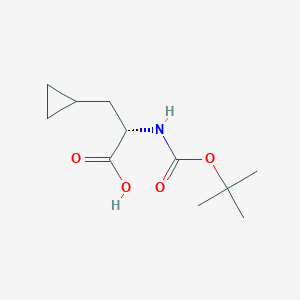 (S)-2-((tert-Butoxycarbonyl)amino)-3-cyclopropylpropanoic acid