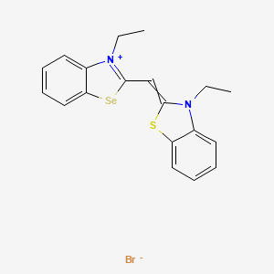 3-Ethyl-2-[(3-ethyl-1,3-benzothiazol-2(3H)-ylidene)methyl]-1,3-benzoselenazol-3-ium bromide