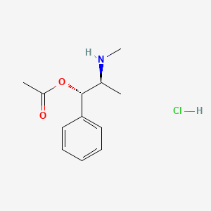 molecular formula C₁₂H₁₈ClNO₂ B1145940 O-Acetyl Pseudoephedrine Hydrochloride CAS No. 1630-34-8