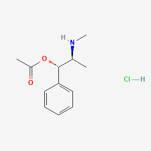 molecular formula C₁₂H₁₈ClNO₂ B1145940 [(1S,2S)-2-(methylamino)-1-phenylpropyl] acetate;hydrochloride CAS No. 1630-34-8