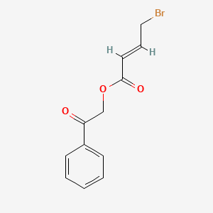 molecular formula C12H11BrO3 B1145949 2-Oxo-2-phenylethyl 4-bromobut-2-enoate CAS No. 154561-38-3