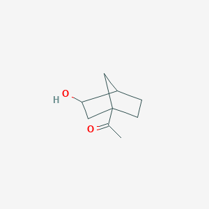 B1145951 Ethanone, 1-(3-hydroxybicyclo[2.2.1]hept-1-YL)-, exo-(9CI) CAS No. 144657-41-0