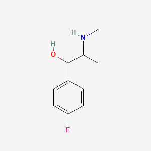 molecular formula C₁₀H₁₄FNO B1145956 1-(4-Fluorophenyl)-2-(methylamino)propan-1-ol CAS No. 63009-92-7
