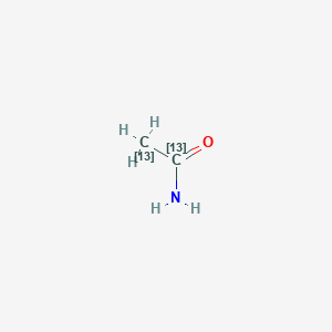 molecular formula ¹³C₂H₅NO B1145959 Acetamide-13C2 CAS No. 600726-26-9
