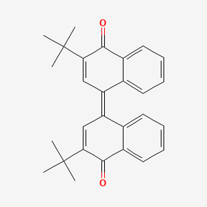 molecular formula C28H28O2 B1145962 3,3'-Di-tert-butyl-4H,4'H-[1,1'-binaphthalenylidene]-4,4'-dione CAS No. 148808-97-3