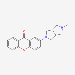 molecular formula C20H20N2O2 B1145963 2-(2-Methyl-1,3,3a,4,6,6a-hexahydropyrrolo[3,4-c]pyrrol-5-yl)xanthen-9-one CAS No. 861119-08-6