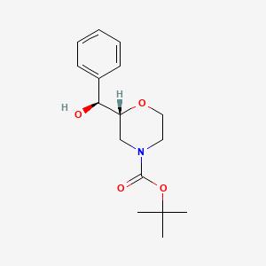 tert-Butyl (R)-2-((S)-hydroxy(phenyl)methyl)morpholine-4-carboxylate