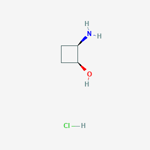 molecular formula C4H10ClNO B1145969 (1S,2R)-2-Aminocyclobutanol hydrochloride CAS No. 206751-79-3