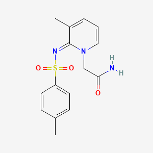 2-(3-Methyl-2-(tosylimino)pyridin-1(2H)-yl)acetamide