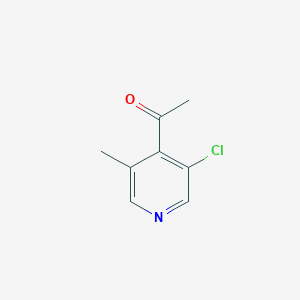 molecular formula C8H8ClNO B1145976 1-(3-Chloro-5-methylpyridin-4-YL)ethan-1-one CAS No. 1256809-17-2