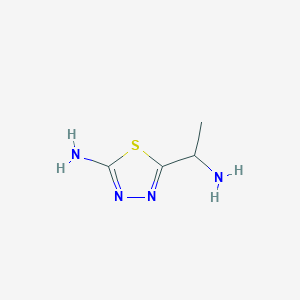 5-(1-Aminoethyl)-1,3,4-thiadiazol-2-amine