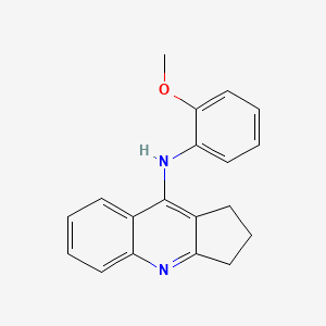 molecular formula C19H18N2O B11459783 N-(2-methoxyphenyl)-2,3-dihydro-1H-cyclopenta[b]quinolin-9-amine 