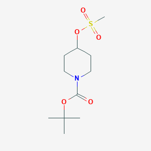 molecular formula C11H21NO5S B114599 tert-Butyl 4-((methylsulfonyl)oxy)piperidine-1-carboxylate CAS No. 141699-59-4
