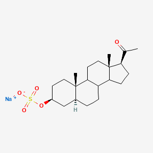 molecular formula C₂₁H₃₃NaO₅S B1145992 (3β)-异孕烯醇酮硫酸钠盐 CAS No. 215996-42-2