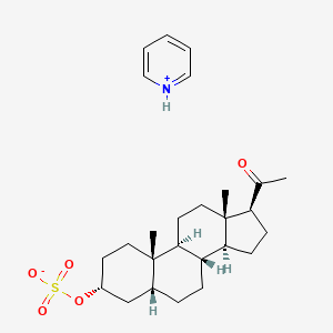 molecular formula C₂₆H₃₉NO₅S B1145994 Pregnanolone Sulfate Pyridinium Salt CAS No. 124107-39-7