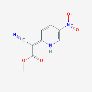 molecular formula C9H7N3O4 B1145996 (Z)-Methyl 2-cyano-2-(5-nitropyridin-2(1H)-ylidene)acetate CAS No. 1221794-83-7