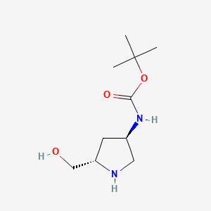Tert-butyl (3R,5S)-5-(hydroxymethyl)pyrrolidin-3-ylcarbamate