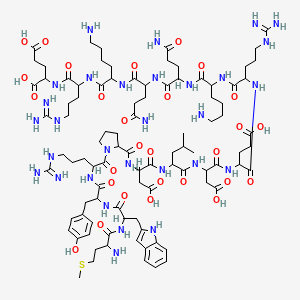 molecular formula C94H148N30O28S B1146013 H-Met-Ala(indol-2-yl)(indol-2-yl)-Tyr-Arg-Pro-Asp-Leu-Asp-Glu-Arg-Lys-Gln-Gln-Lys-Arg-Glu-OH CAS No. 154938-34-8