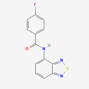 molecular formula C13H8FN3OS B11460227 N-(2,1,3-benzothiadiazol-4-yl)-4-fluorobenzamide 