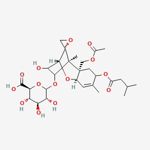 molecular formula C₂₈H₄₀O₁₄ B1146025 HT-2 Toxin 4-Glucuronide CAS No. 1400867-48-2