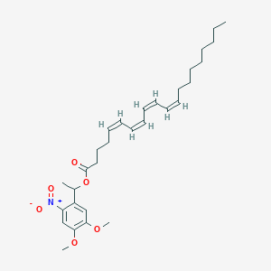 molecular formula C30H43NO6 B1146028 Archidonic acid, 4,5-dimethoxy-1-(2-nitrophenyl)ethyl ester CAS No. 155613-96-0