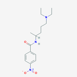 molecular formula C16H25N3O3 B11460299 N-[5-(diethylamino)pentan-2-yl]-4-nitrobenzamide 